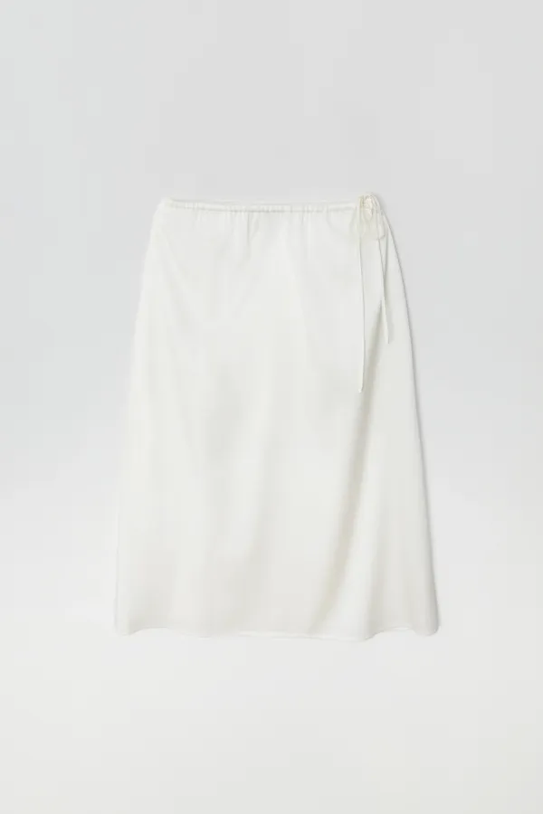 Noir Silk Skirt