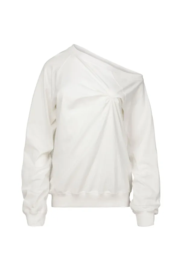PINCHED LONG SLEEVE IVORY