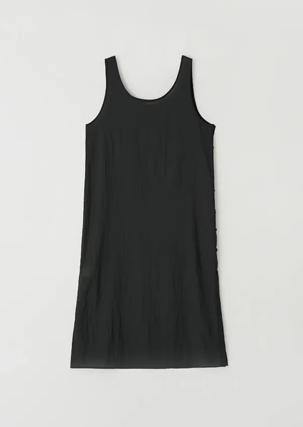 sheer layered dress-charcoal
