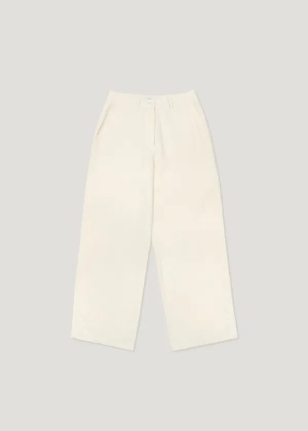 Comfort Linen Slacks_Cream