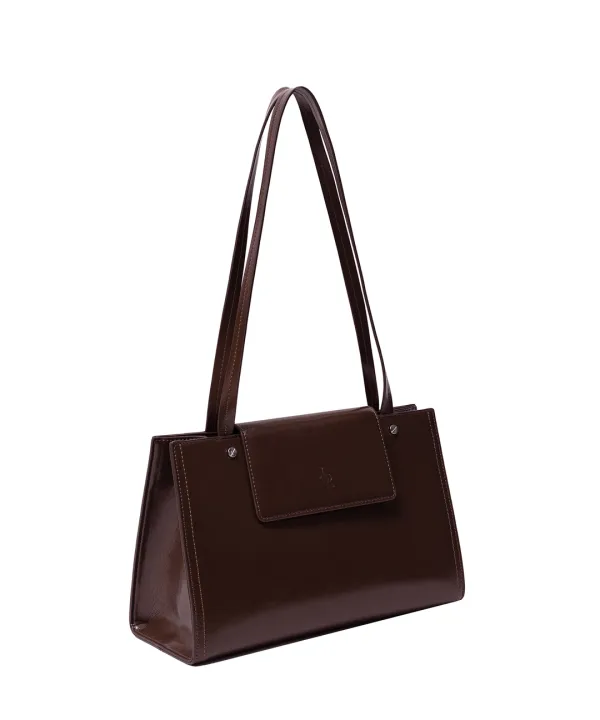 볼티드 스퀘어 숄더백 [BURGUNDY]