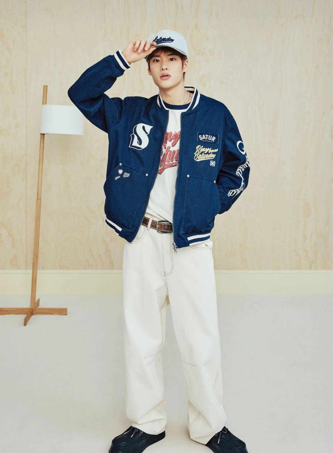 세터 [RIIZE\'s Pick] Round Color Denim Pants - Ecru 상품 이미지 2