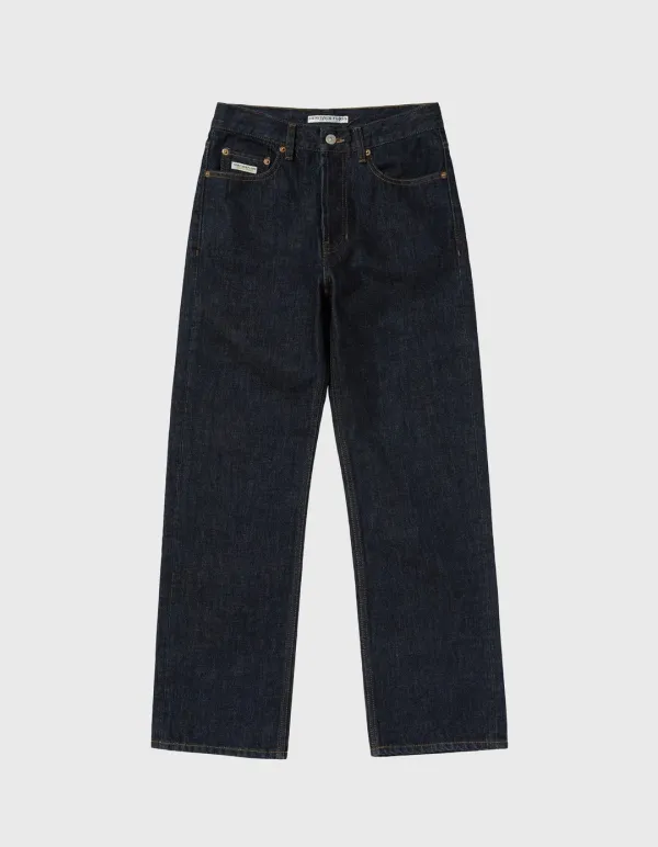 CREST VTG WASHED DENIM PANTS (W) / Indigo