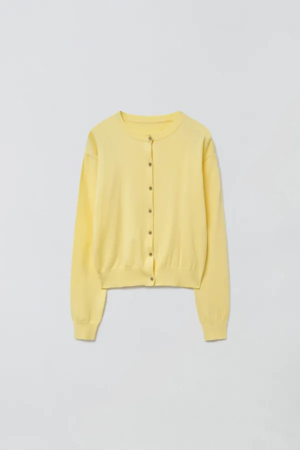 [2차 리오더] M BASIC KNIT CARDIGAN_YELLOW