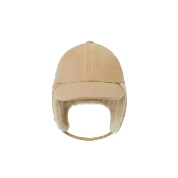 trooper hat - wool beige