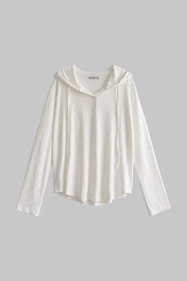 Layered Hood T-shirt (ivory)