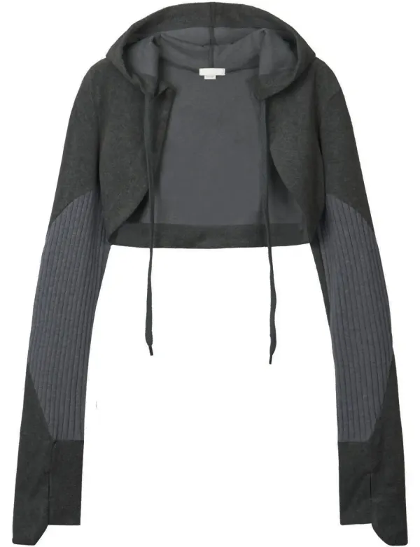 Glove hoodie bolero (Black)