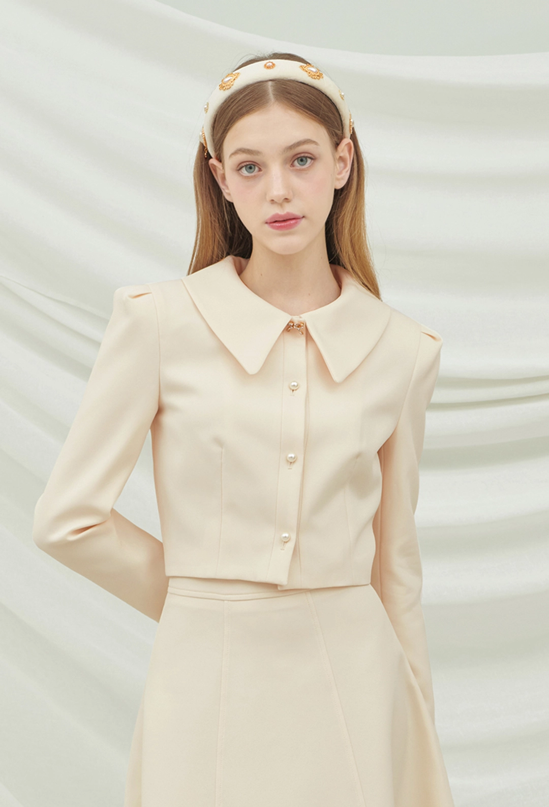 그레이스유 Tiana Bijou Hairband (Ivory) 상품 이미지 2