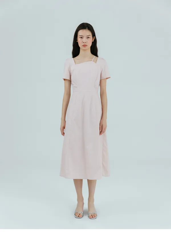 2-Way Strap Dress, Pink