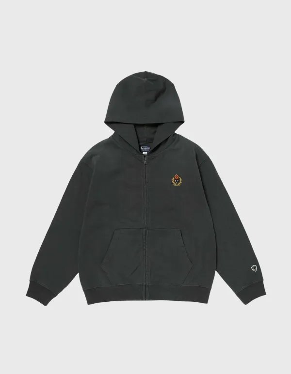 CHILDREN VTG WASHED 10S ZIP-UP HOODIE / Black