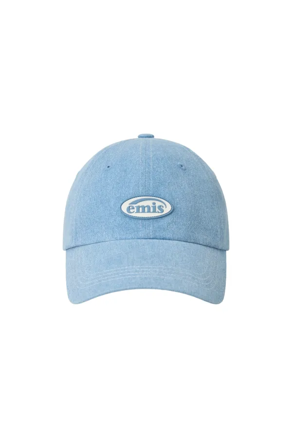 MINI RUBBER PATCH PIGMENT BALL CAP-PASTEL BLUE