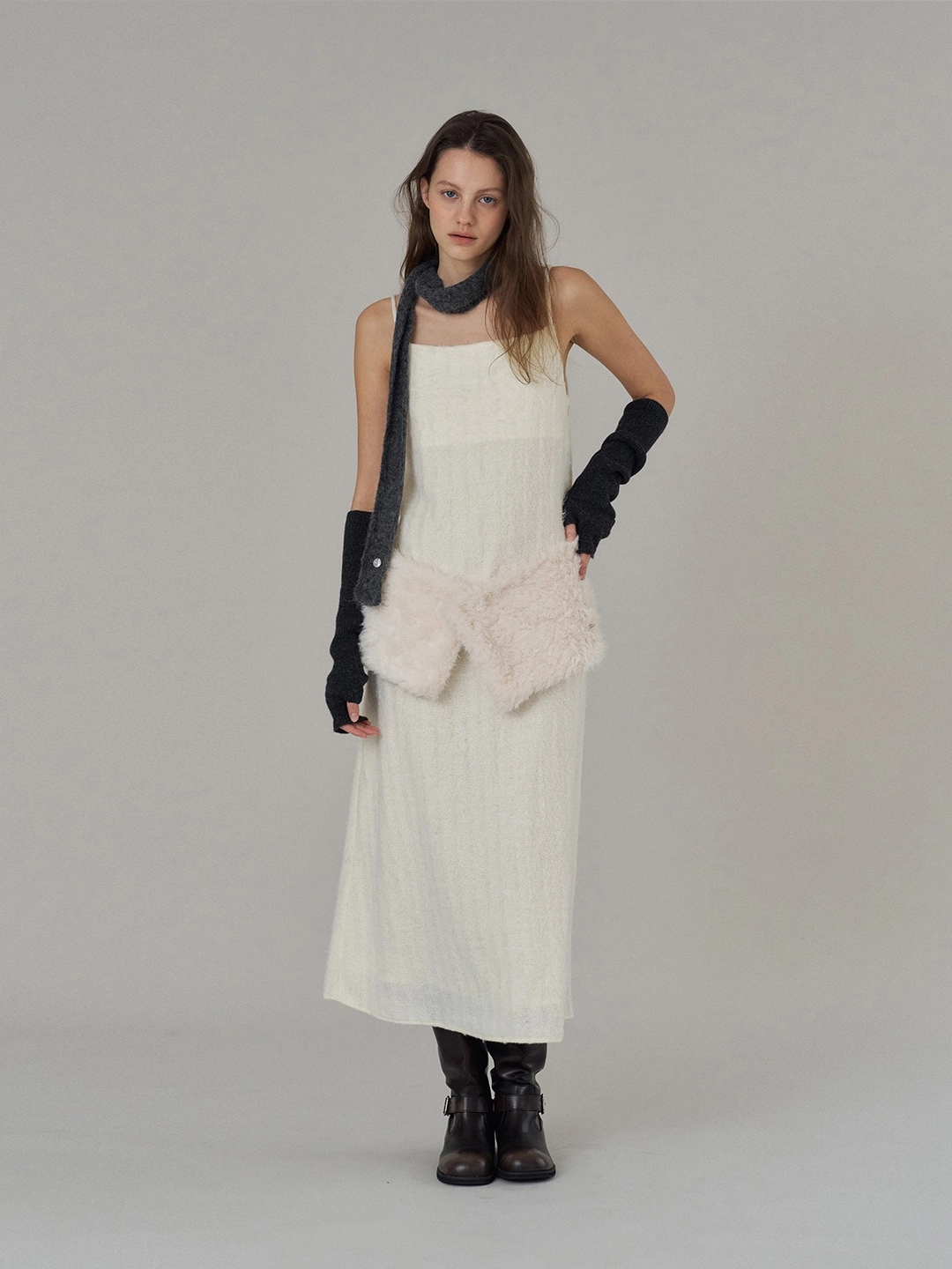 더릴 Holly Feather Dress_Ivory 상품 이미지 1