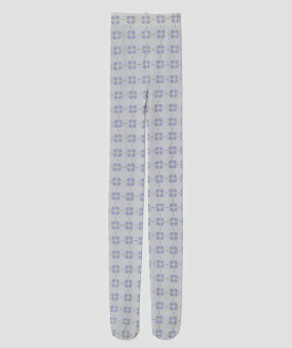 Flora Tile Tights [Gray]