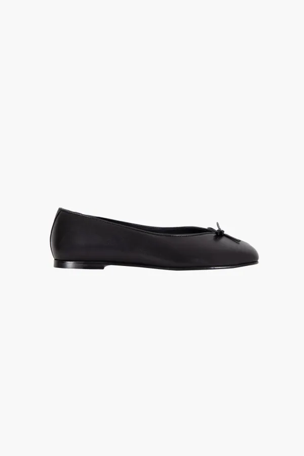 TOE BALLERINA IN BLACK NAPPA