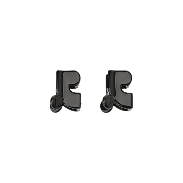 LOGO HAIR CLIP(S) - BLACK