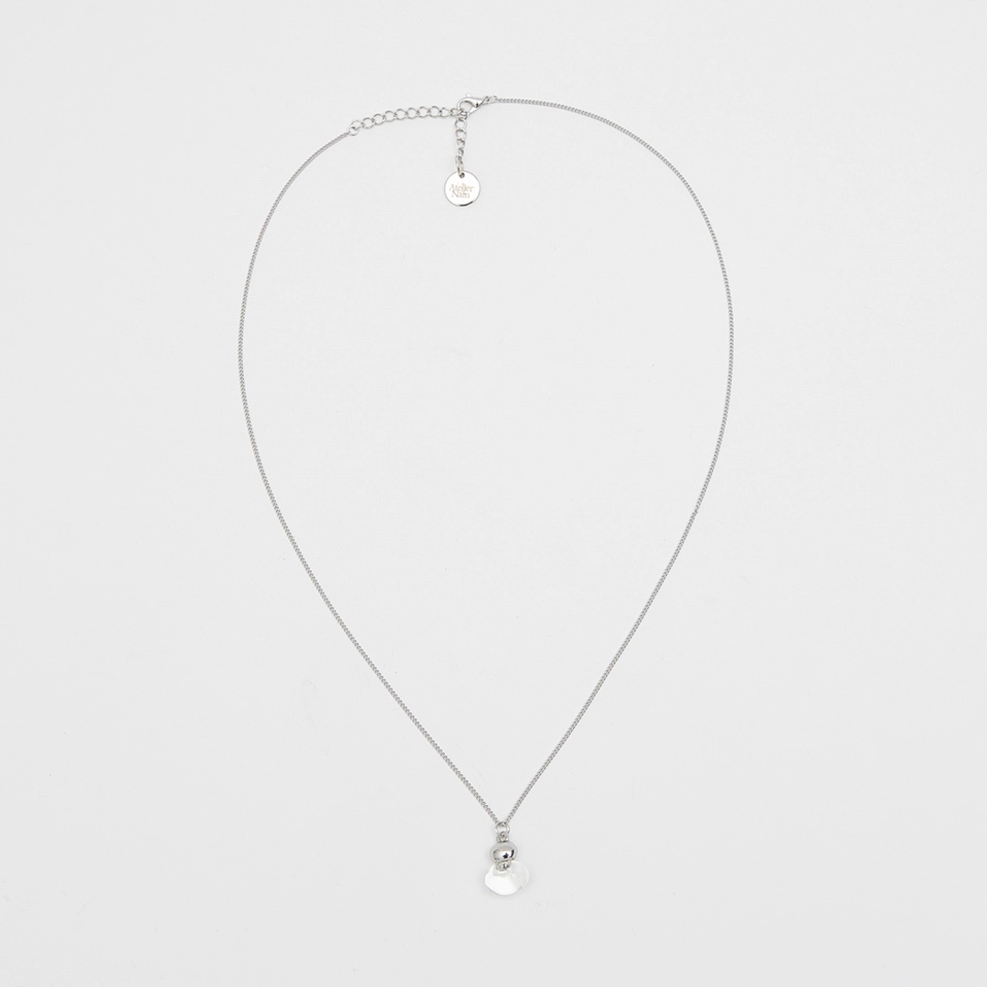 아뜰리에 나인 (N-872)PEBBLE CLEAR BALL NECKLACE 상품 이미지 2