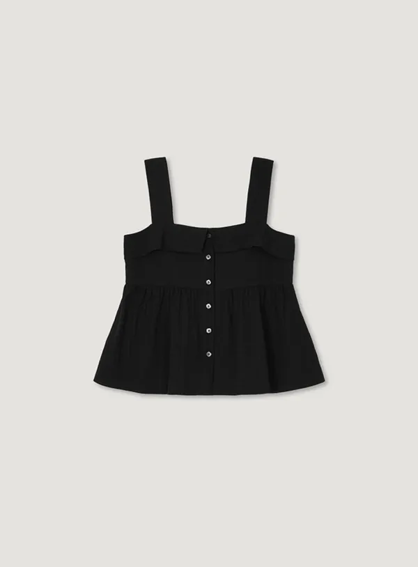 MELLO SLEEVELESS BLOUSE_BLACK
