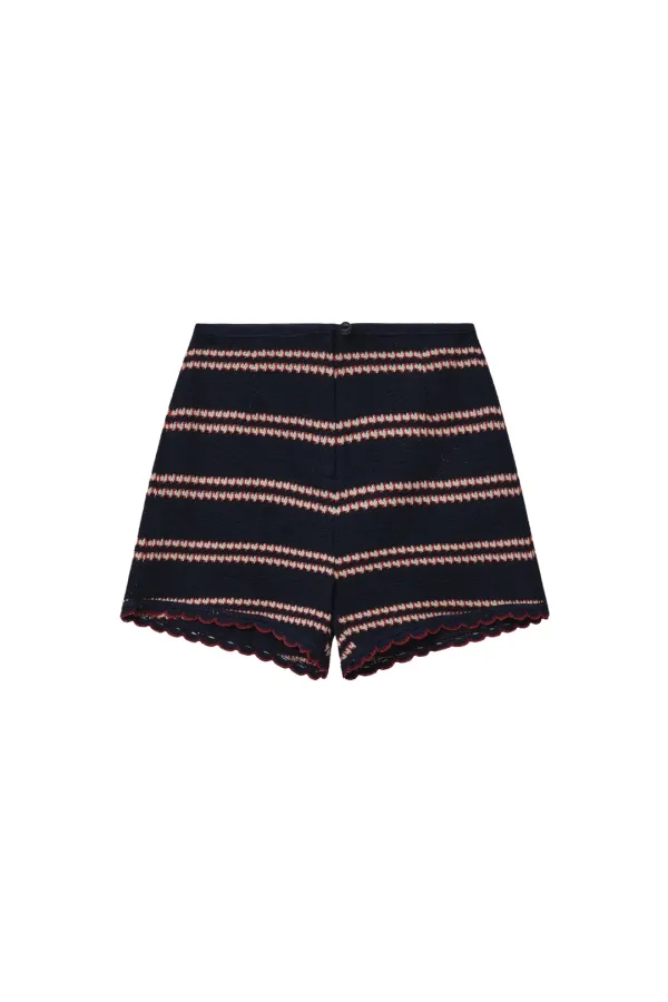Via Poppy shorts (Navy stripe)