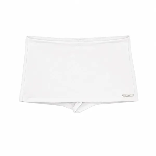 Essential micro skort (White)