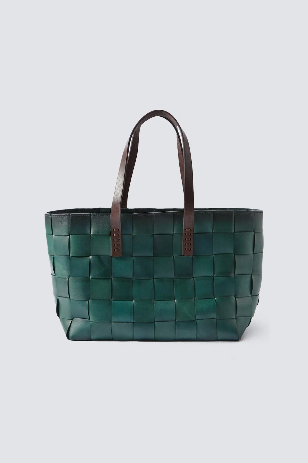 드래곤디퓨전 Japan Tote Forest Green w/ flat Dark Brown handles 상품 이미지 1