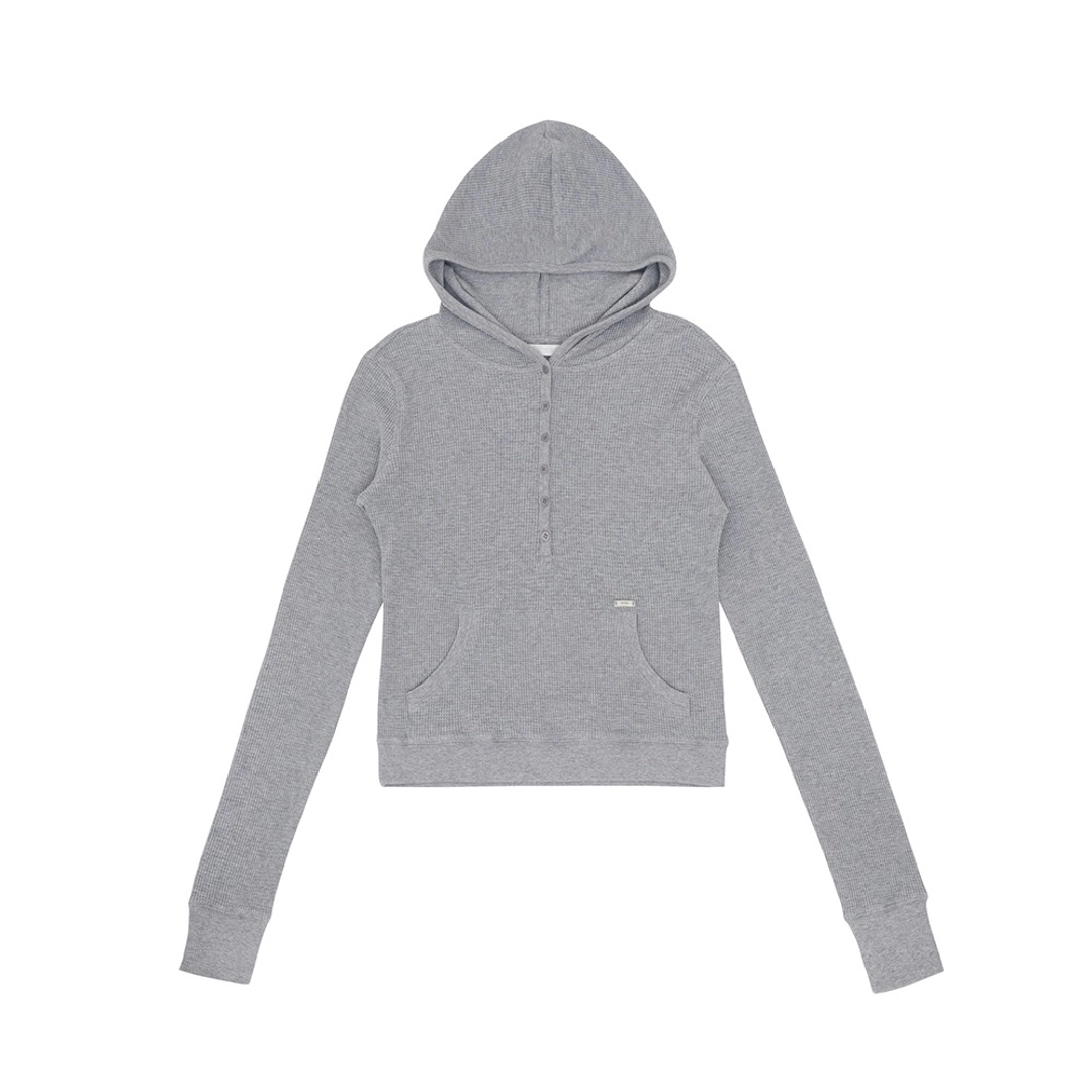 피브비 Hooded Long Sleeve Top (snow grey) 상품 이미지 1