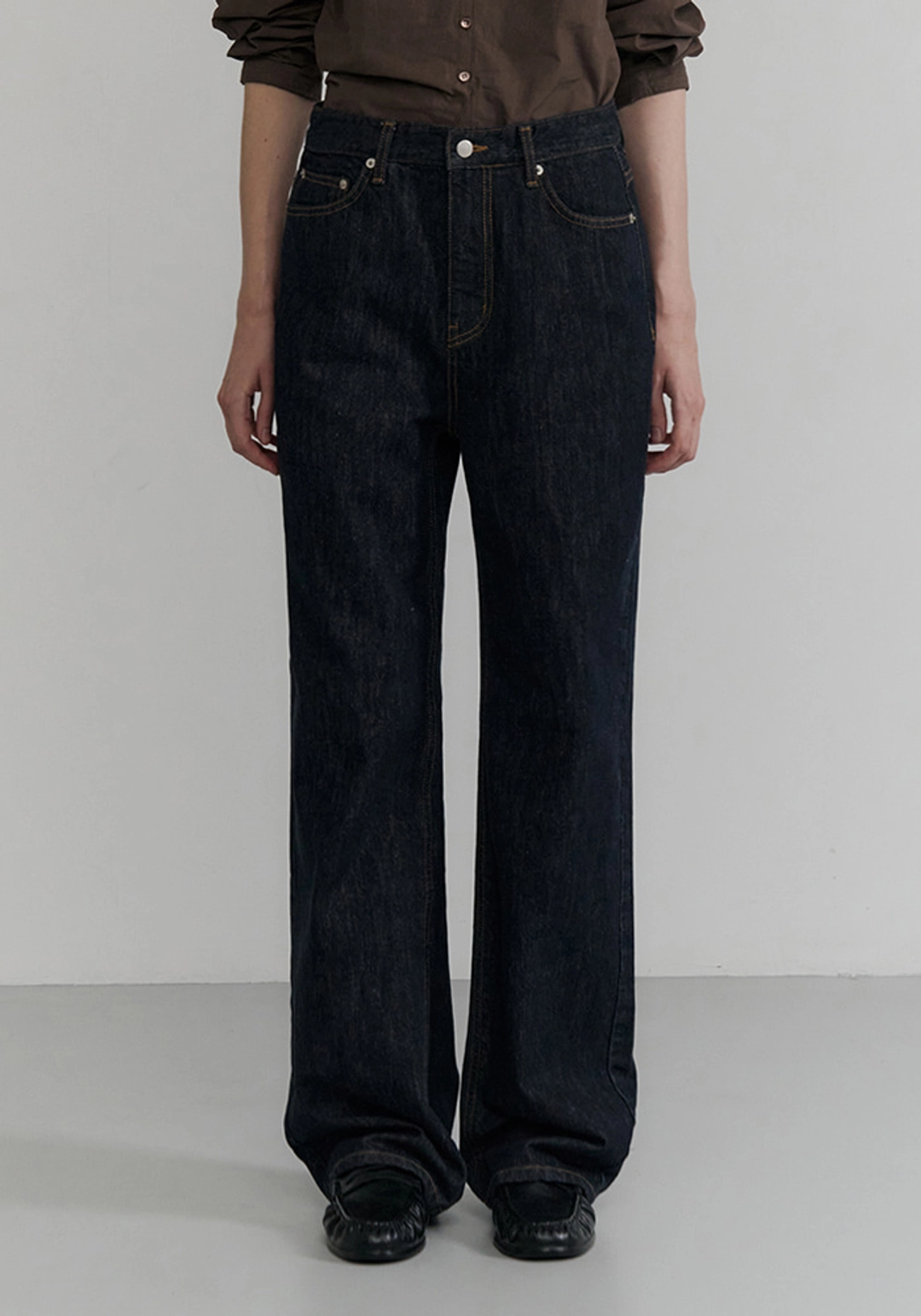 이브세이지 Straight pocket denim (Indigo) - evesage 이브세이지 상품 이미지 2