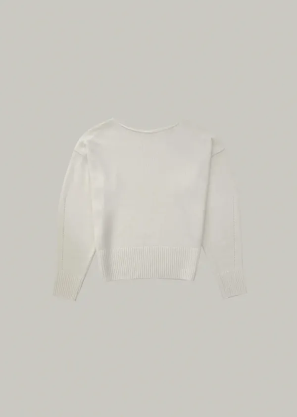 lambswool boat-neck knit