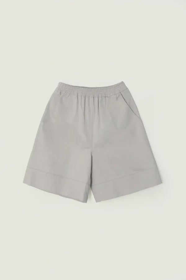 MARNE COTTON HALF PANTS_GRAY