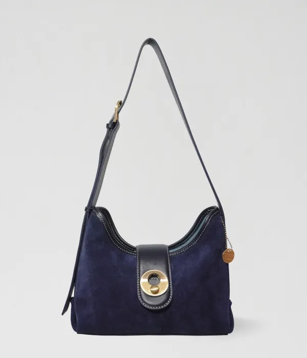 momentum tote bag(small) _Suede navy