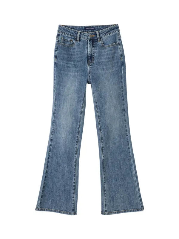 French Flare Jean_ Blue
