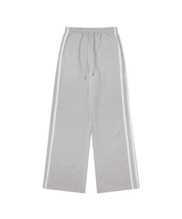 P3220 와이드 트랙 팬츠_Melange gray