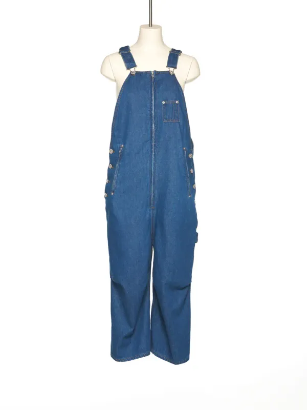 PS25 BLUE TUCK DENIM OVERALL