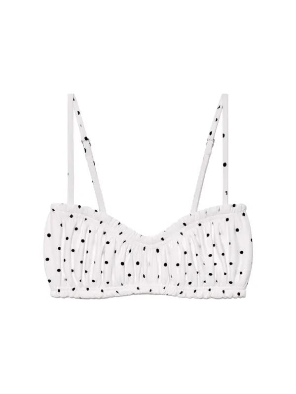 BLUSH BIKINI TOP (DOTTY MAZE)