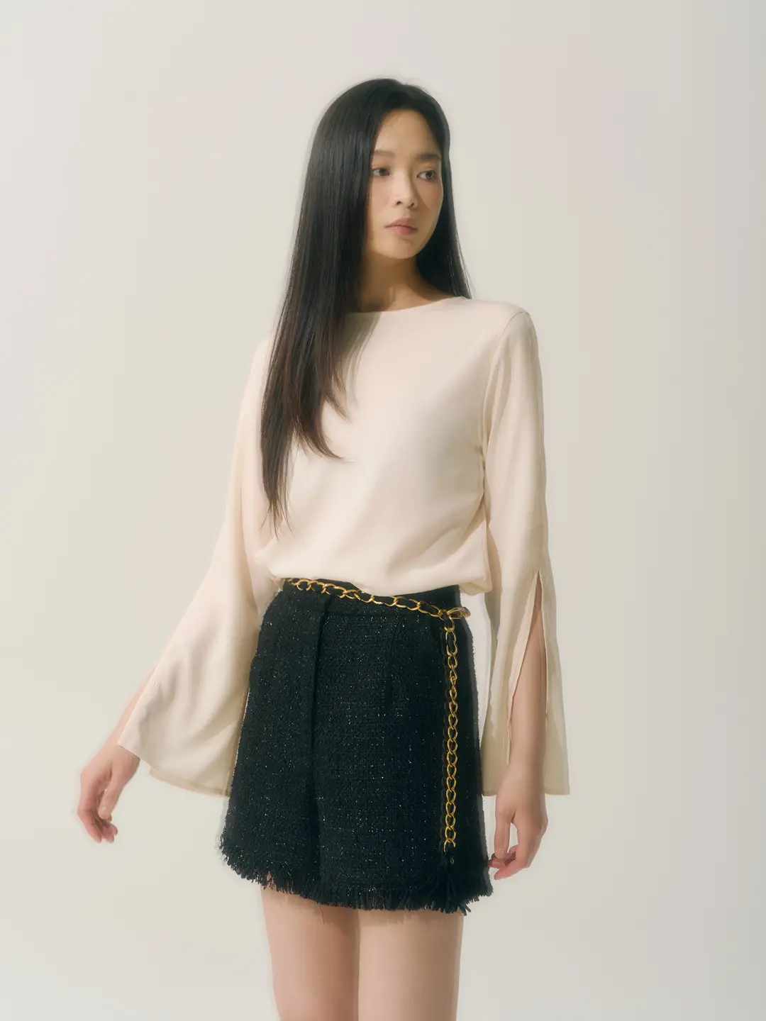 블랑쇼 Side slit blouse 상품 이미지 1