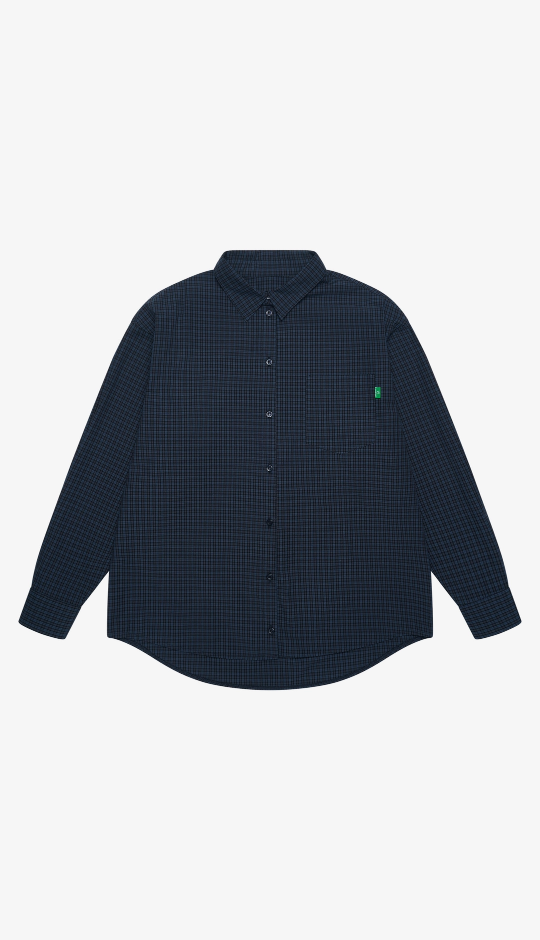 노컨텐츠 270. Vintage Check Shirt  _ Navy 상품 이미지 3