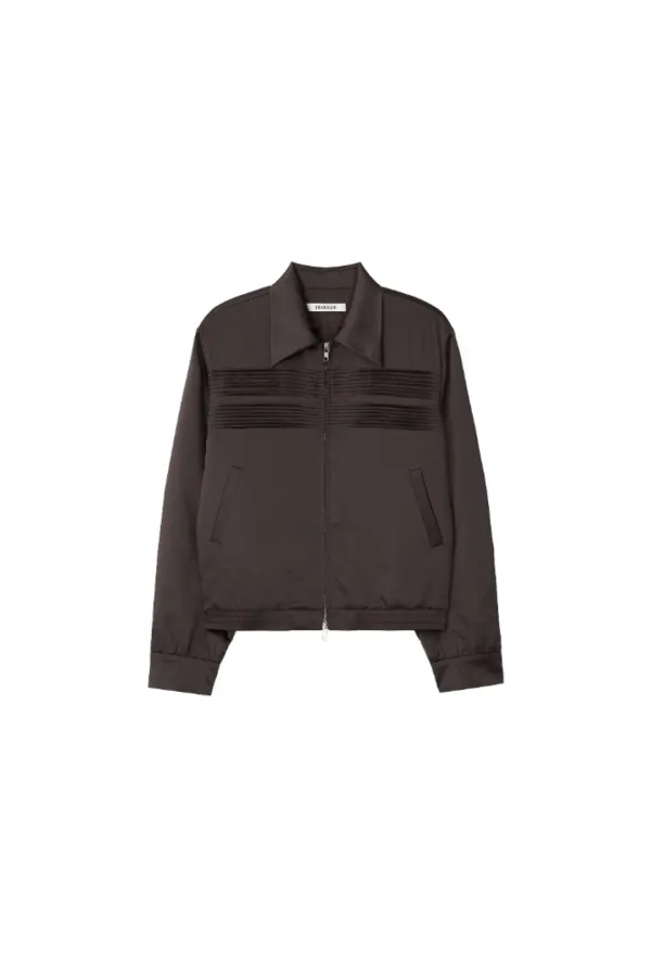 Pintuck jacket - Brown