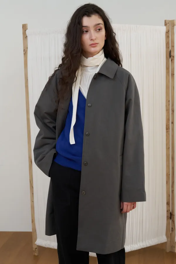 FOLD HALF TRENCH_dark grey