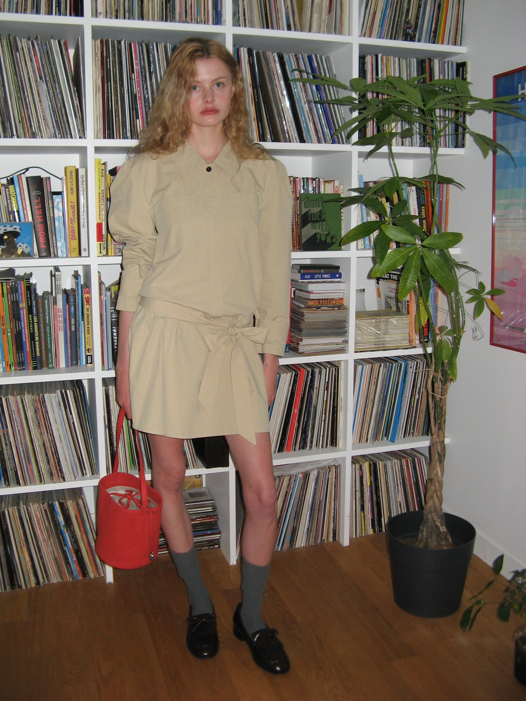 썸웨어버터 Trench Ribbon Dress - Beige 상품 이미지 2