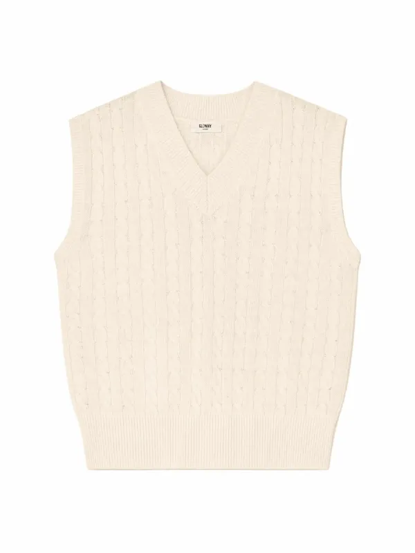 G CLASSIC WOOL VEST (CREAM)
