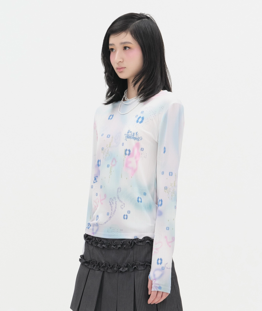 타입서비스 [2차] Soft Trace Top [Blue] 상품 이미지 2