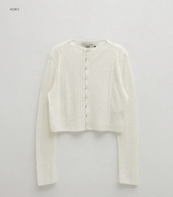 (BL-4282)SNOW BLUR PIN TUCK BLOUSE