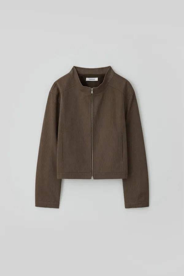 T/T Corduroy slim jacket (brown)