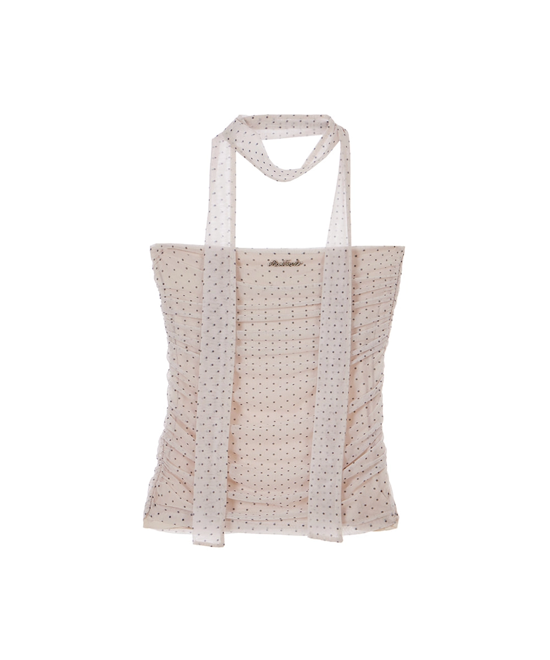 로제프란츠 Mesh Dot Tie Top [Beige] 상품 이미지 2