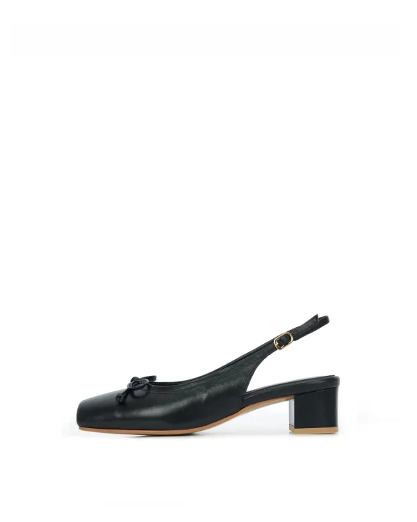 SIA Ballerina Slingbacks - BLACK