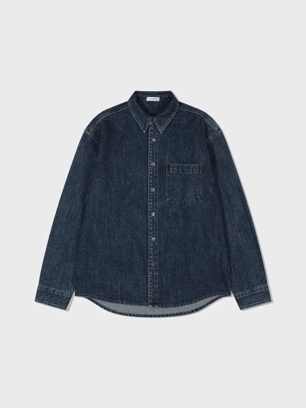 Lc Denim Shirt Jacket_Dark Blue