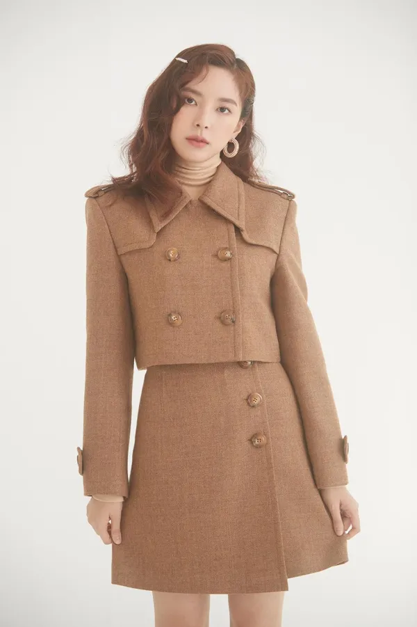 NO.15 SKIRT - CAMEL
