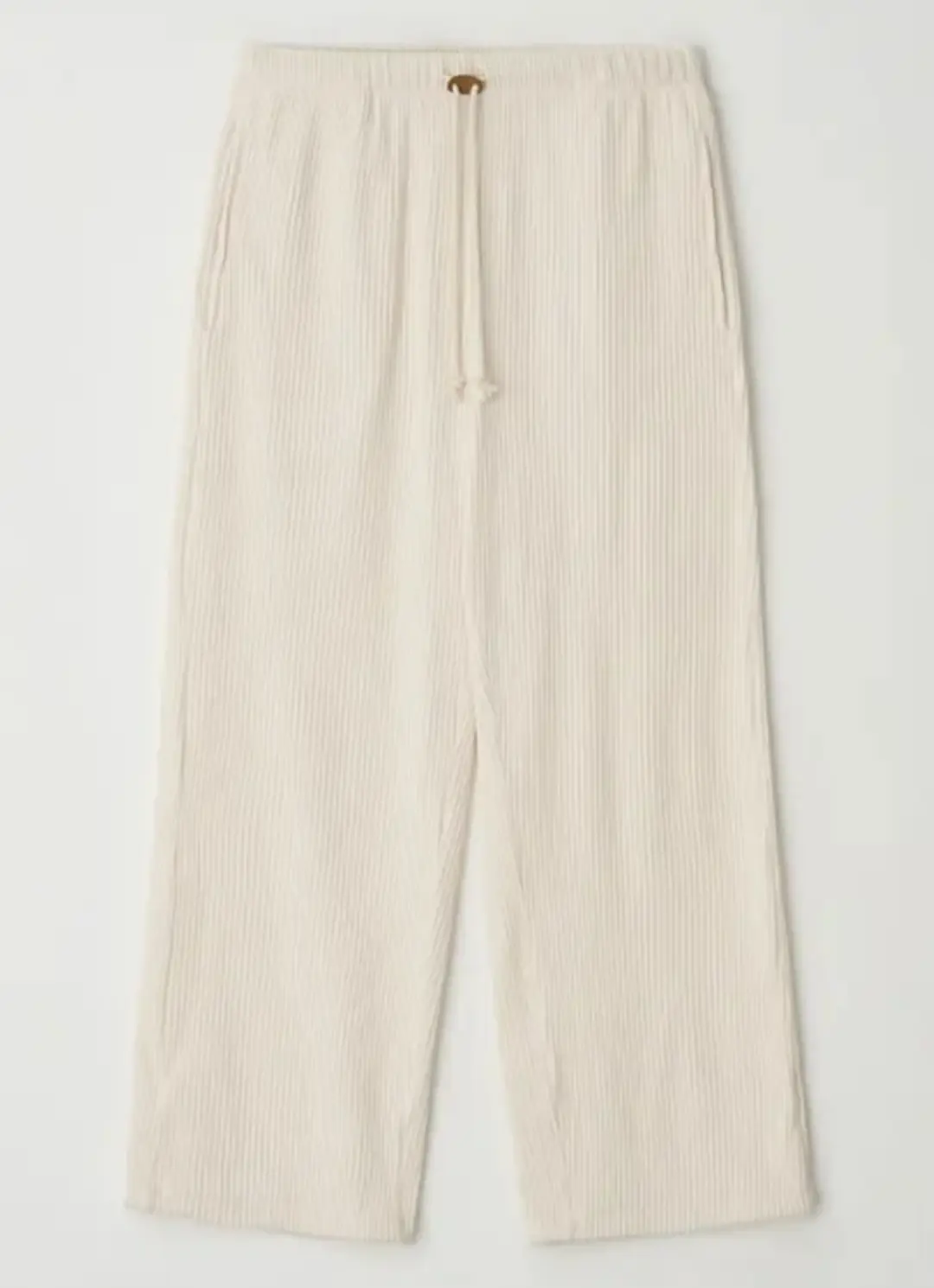 론론 STITCH CORDUROY TRACK PANTS IVORY 상품 이미지 1