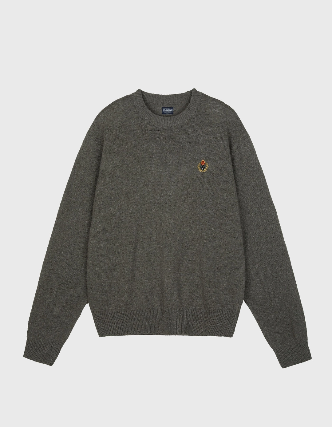 헤리티지플로스 CREST PAPER CREWNECK / Charcoal 상품 이미지 1