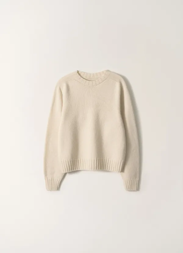 5TH / Bunny Wool Pullover Knit (Pure Ivory)