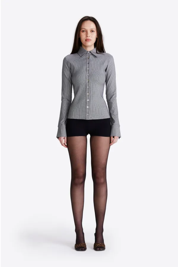 Sienna Shirt - Puppytooth